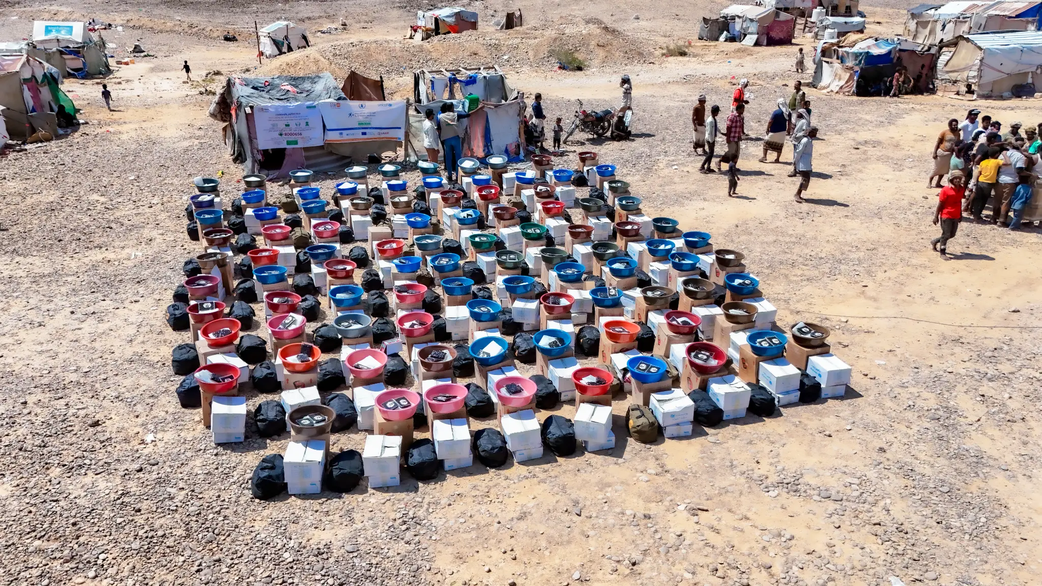 RFSD water tanks and hygiene kits distribution